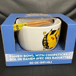 Pikachu Ramen Bowl with Chopsticks